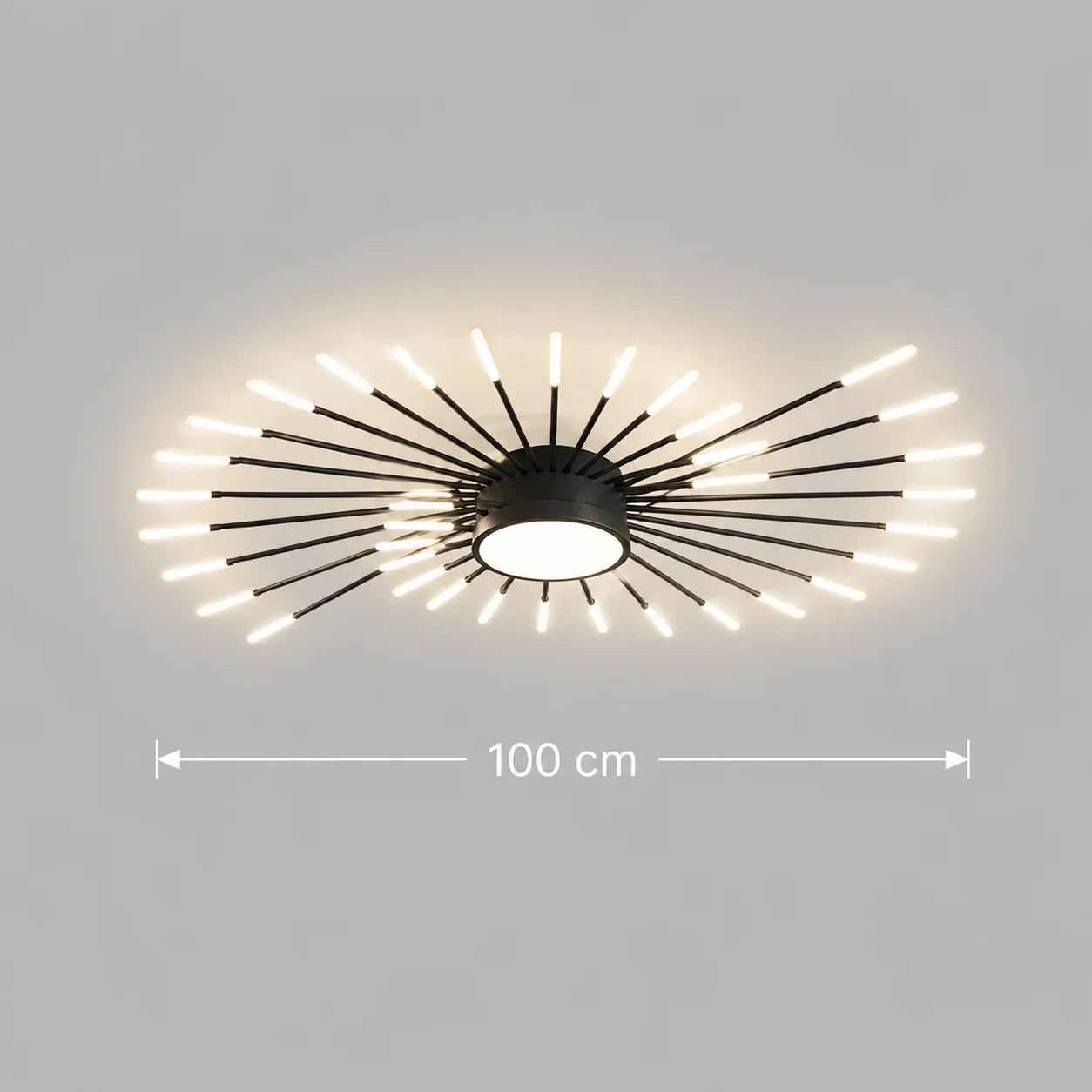 Lustra LED KALESA Grande, Lumina Neutra 4000K, 28W, Alb, Metal si Acril