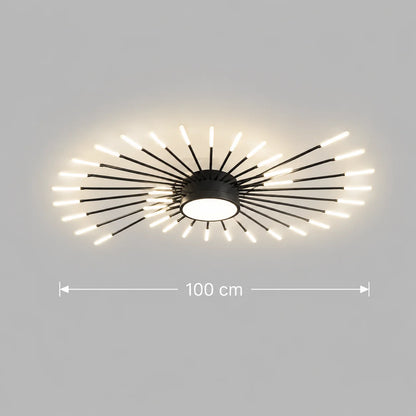 Lustra LED KALESA Grande, Lumina Neutra 4000K, 28W, Alb, Metal si Acril