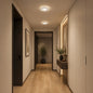 Lustra LED ALAJA, 33W, Diametru 22cm, Lumina Calda/Neutra/Rece, Alb, Metal si Acril