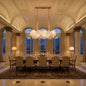Candelabru Cristal LUXE Supremo, 11xE14, Dimensiuni 83x33 cm, Inaltime 28cm, Auriu Lucios, Inaltime Reglabila, Design Elegant