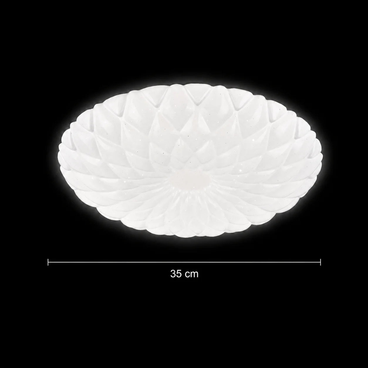 Plafoniera PL154 LED 35 cm, 31W, 3000K / 4000K / 6000K, Alb, Metal si Acril
