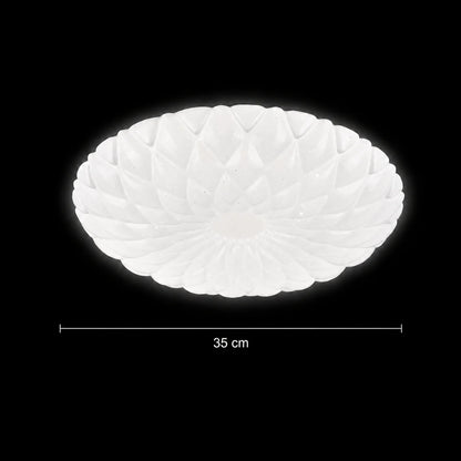 Plafoniera PL154 LED 35 cm, 31W, 3000K / 4000K / 6000K, Alb, Metal si Acril