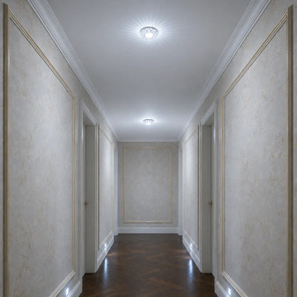 Spot LED ORBITA, 5W, Rotund, Lumina Rece + RGB, Alb, Rasina si Sticla