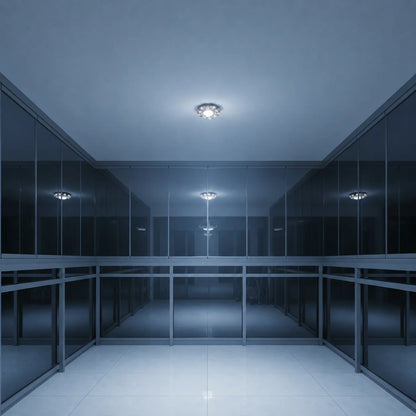 Spot LED ORBITA, 5W, Rotund, Lumina Rece / Calda, Bronz Antichizat, Rasina si Sticla