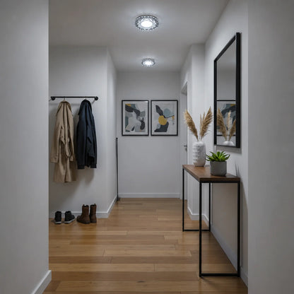 Spot LED ORBITA, 5W, Rotund, Lumina Rece/Calda, Bronz Antichizat, Rasina si Sticla