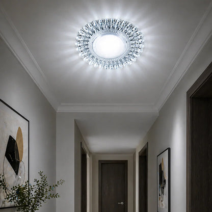 Spot LED ORBITA, 5W, Rotund, Lumina Rece + RGB, Alb, Rasina si Sticla