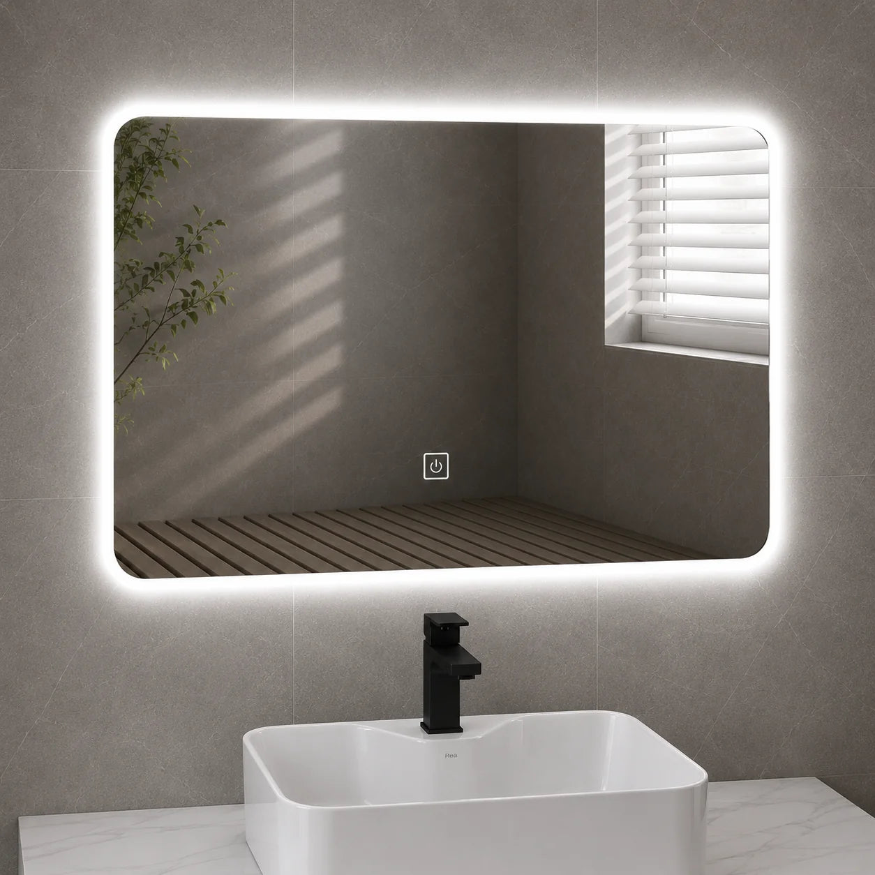 Set Mobilier AURO pentru Baie, 60cm, 3 Piese, Alb