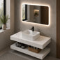 Set Mobilier AURO pentru Baie, 60cm, 3 Piese, Alb