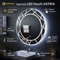 Oglinda LED Touch ASTRIX, 60cm, 6000K, Dimabila, Sistem Dezaburire