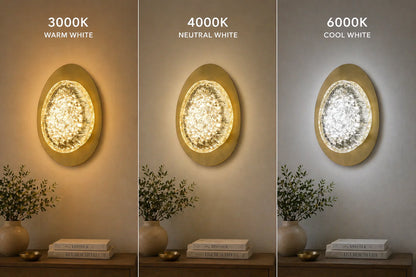 Aplica LED Decorativa GEM Lumina Rece/Neutra/Calda Auriu