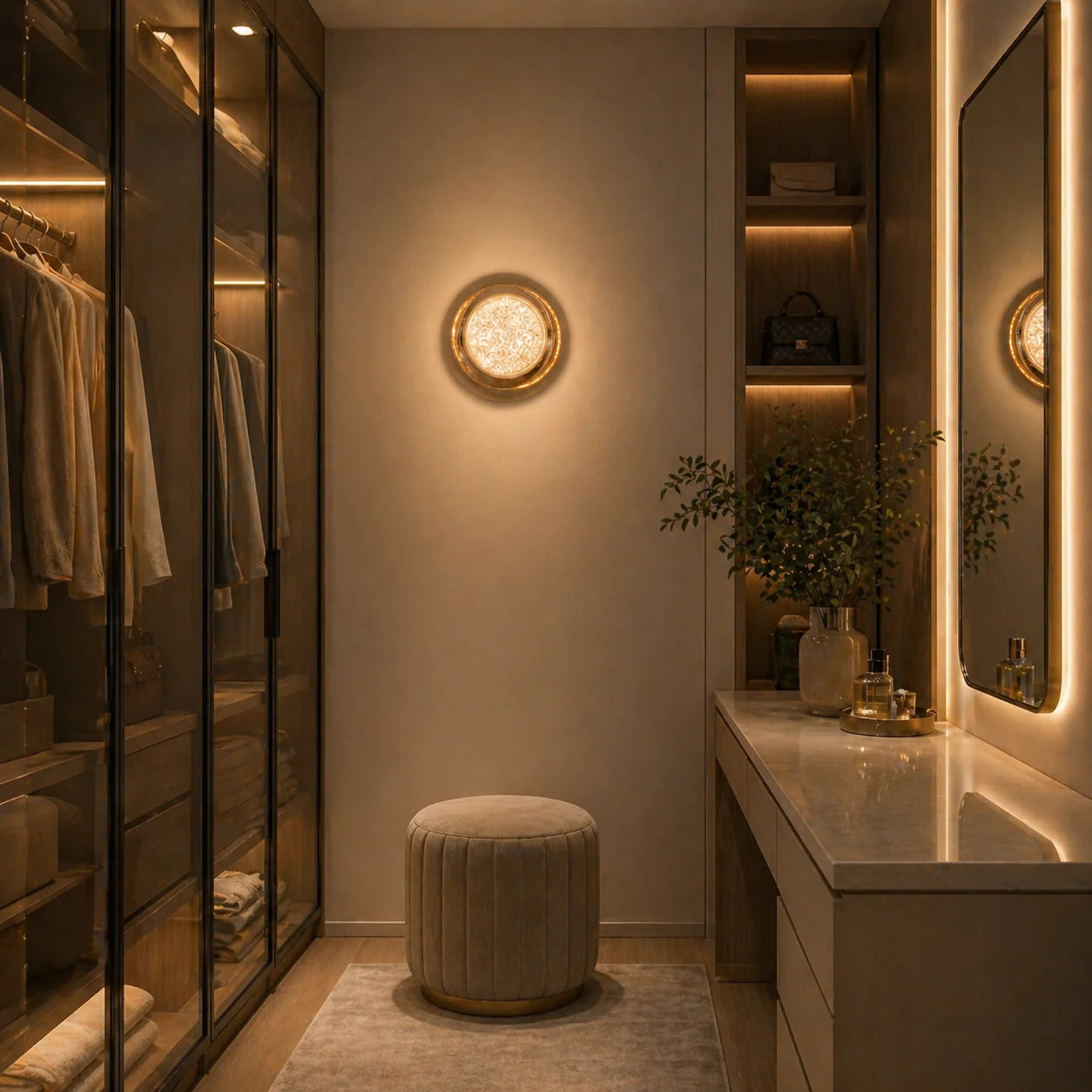 Aplica LED Decorativa CELESTIA Ø20 Lumina Rece/Neutra/Calda Auriu