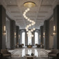 Candelabru Cristal MILLE, 25xG9 , Diametru 60cm x Inaltime 340cm, Cristal si Metal, Auriu