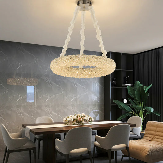 Candelabru Cristal HOHENZOLLERN Magno, 40W, Lumina Calda/Rece/Neutra, Diametru 66cm, Auriu, Inaltime Reglabila