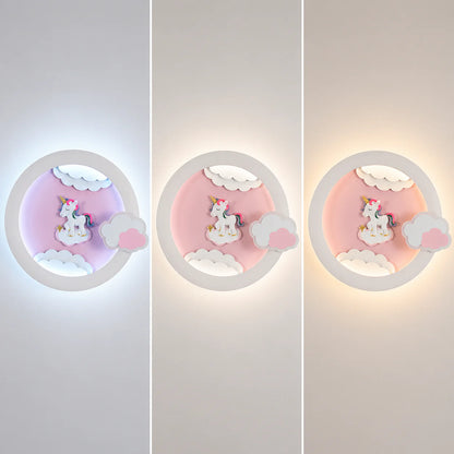 Lustra LED cu telecomanda 71W, Diametru 50cm, lumina Rece/Calda/Neutra, Roz