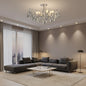 Candelabru Cristal REINA Magno, 6xE14, D60cm, Crom Lucios, Metal si Cristal