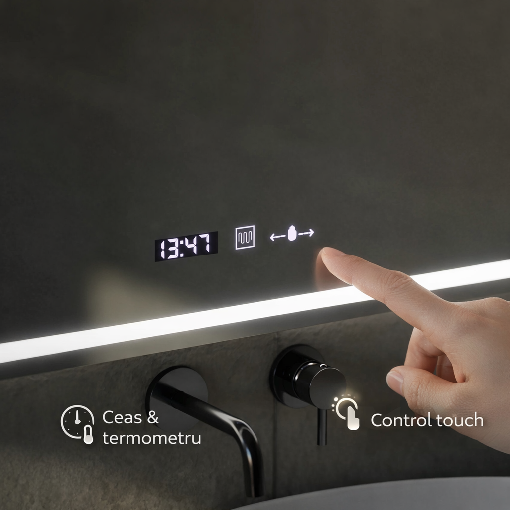 Oglinda LED Touch Villay Sistem Dezaburire 60x80 cm Colectia Marcello Funghi