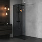 Paravan dus Walk-In 100x195 cm, sticla securizata 8 mm, gri, profil metalic rezistent