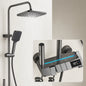 Coloana de dus MELLON, Metal, Para Patrata, Efect Ploaie, 3 Functii, Montare Pe Perete, Negru, Accesorii Incluse