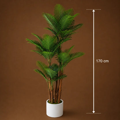 Decoratiune Palmier, Plastic, 4 brate, 170 cm, Verde