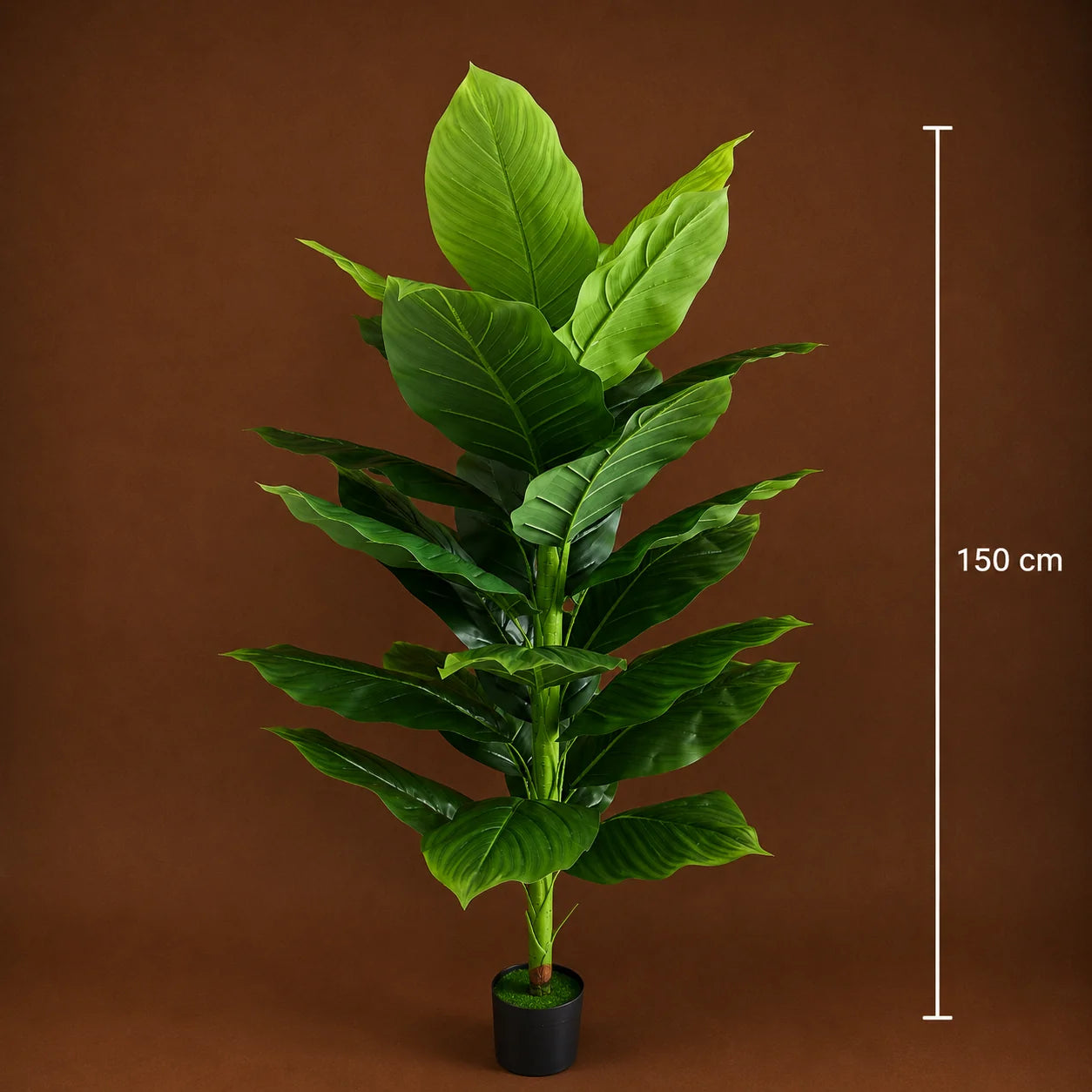 Decoratiune Bananier Musa, Plastic, 150 cm, Verde