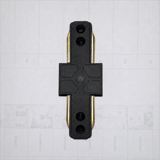 Conector pentru sina SN203BK, 9x3.5x1.5cm, Plastic si Cupru, Neagra