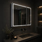 Oglinda LED cu Dulap LENTO 80x70 cm Gri – Iluminare Perimetrala si Senzor Touch