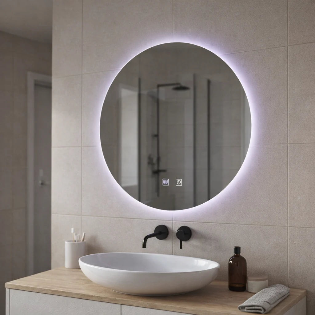 Oglinda LED Rotunda, 70cm, Isolda, Touch