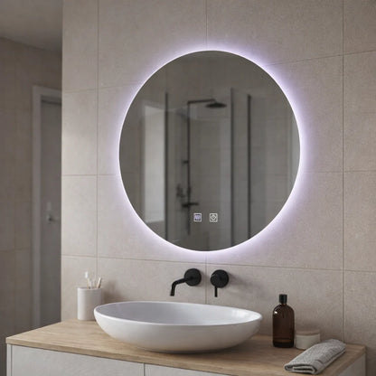 Oglinda LED Rotunda, 70cm, Isolda, Touch