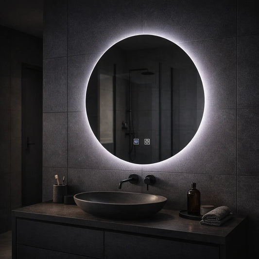 Oglinda LED Rotunda, 70cm, Isolda, Touch
