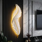Aplica LED Pena 85CM Alb Auriu