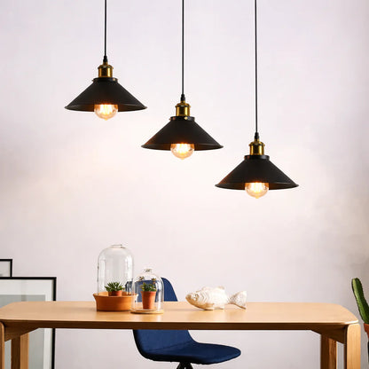 Lustra Suspendata, LV210/3L, 3xE27, Maro, Metal si Fir, Inaltime Reglabila