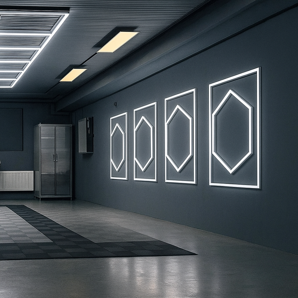 Hexagoane LED Honeycomb 1050mm X 1200mm – RegalStore, iluminat interior