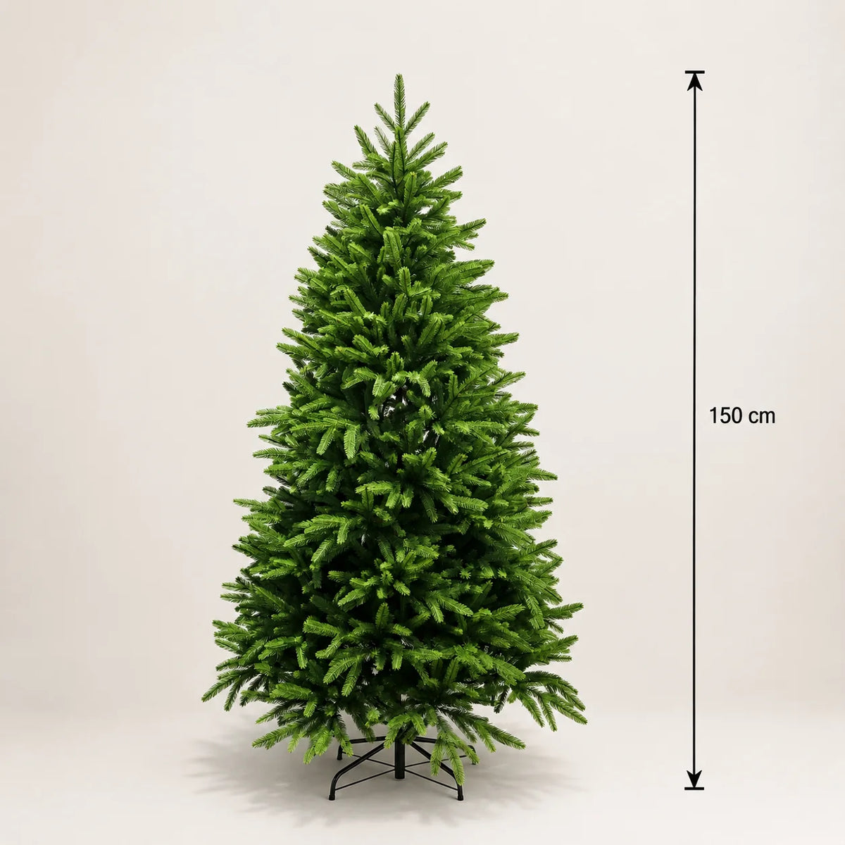 Decoratiune Brad Artificial EIS, 150 cm, 356 varfuri, Plastic, Verde