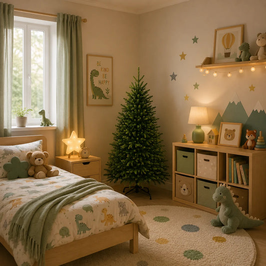 Decoratiune Brad Artificial EIS, 150 cm, 356 varfuri, Plastic, Verde