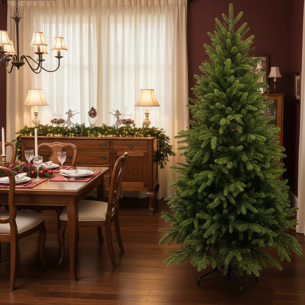 Decoratiune Brad Artificial EIS, 180 cm, 545 varfuri, Plastic, Verde