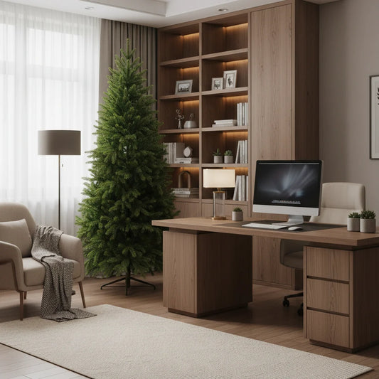 Decoratiune Brad Artificial EIS, 210 cm, 666 varfuri, Plastic, Verde