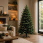 Decoratiune Brad Artificial QAANAAQ, 210 cm, 1149 varfuri, Plastic, Verde