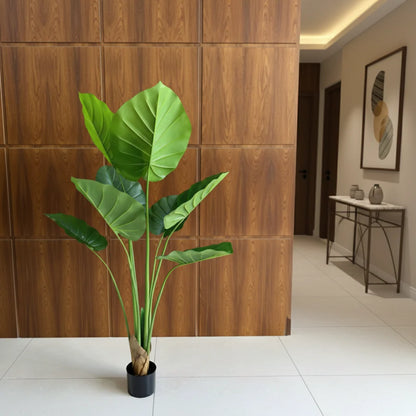 Decoratiune Epipremnum Aureum, 130 cm, 9 frunze, Verde