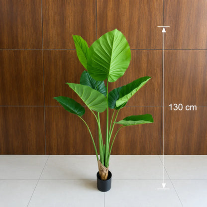 Decoratiune Epipremnum Aureum, 130 cm, 9 frunze, Verde