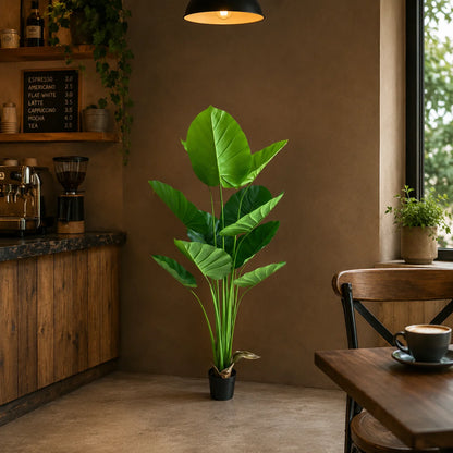 Decoratiune Epipremnum Aureum, 160 cm, 12 frunze, Verde