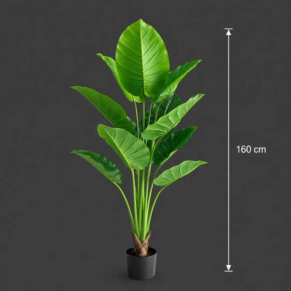 Decoratiune Epipremnum Aureum, 160 cm, 12 frunze, Verde