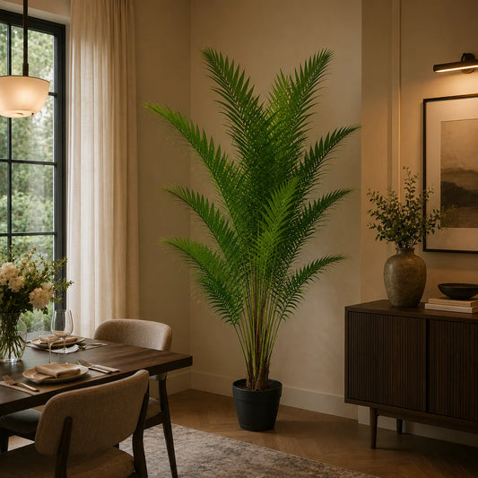 Decoratiune Howea Forsteriana, 230 cm, 18 frunze, Verde