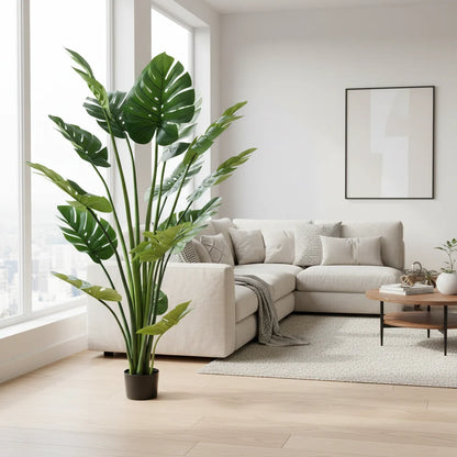 Decoratiune Monstrosa Deliciosa Artificial, Plastic, 180 cm, Verde