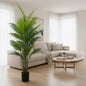 Decoratiune Palmier Areca, Plastic, 25 frunze, 190 cm, Verde