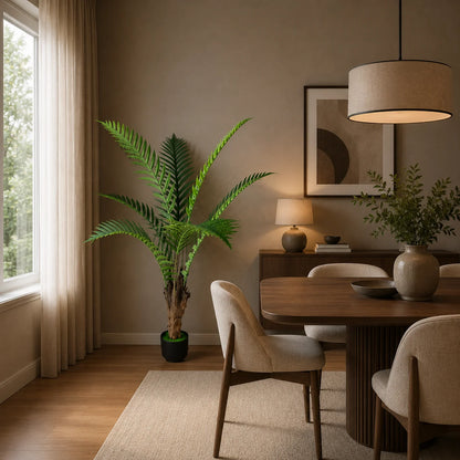 Decoratiune Roystonea Regia, 160 cm, 7 frunze, Verde