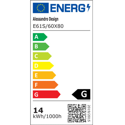 Oglinda LED Rectangulara 60X80cm, Spectrum Touch, RGB, Sistem Dezaburire