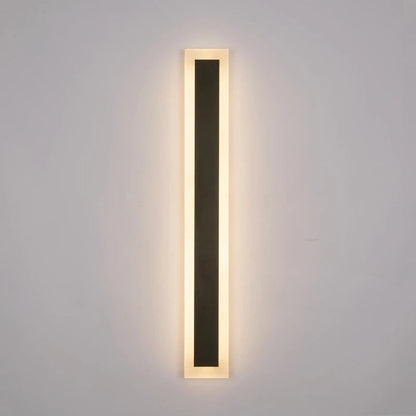 Aplica LED de Exterior Mack, Lungime 30cm, 4W, IP65, Metal, Liniar, Negru