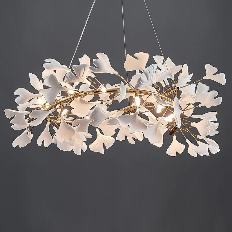 Candelabru Cristal Alpha 8XG9 Auriu Inaltime Reglabila