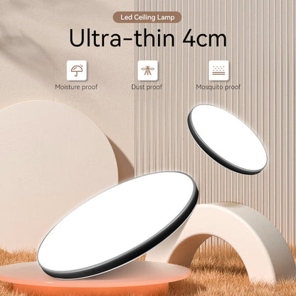 Plafoniera LED, 48W, Lumina Rece, Auriu