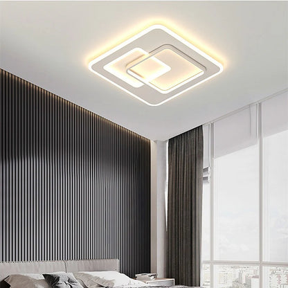 Lustra LED cu telecomanda NOLUX 35W, Patrata, lumina Rece/Calda/Neutra, Dimabila, Alb
